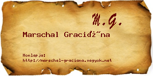 Marschal Graciána névjegykártya